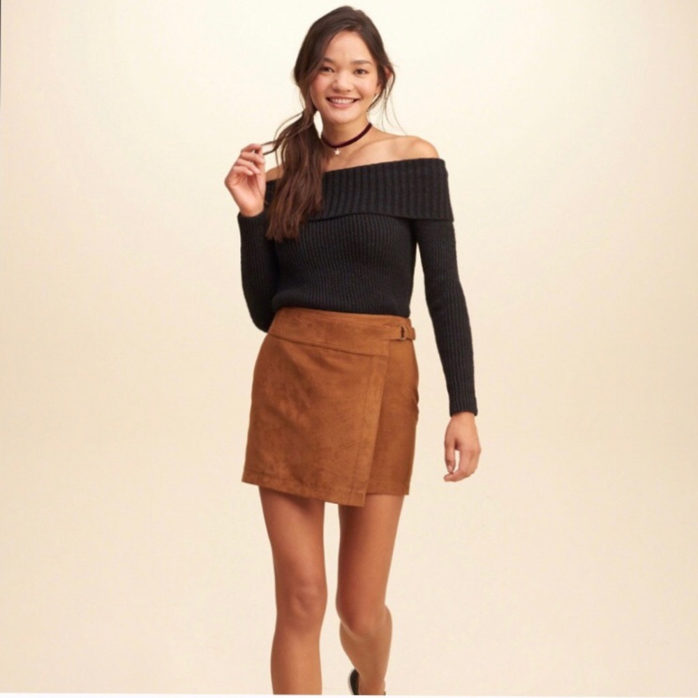 Black off the shoulder sweater